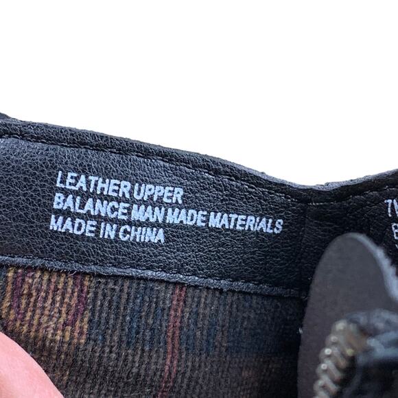 Born Kenia Black Suede Fringe Ankle Boots Boho Western Style Women’s Size 7M - Picture 9 of 12